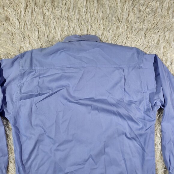 Burberry London Button Down Long Sleeve Blue Shirt - Size M - Picture 12 of 16